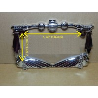 Motorcycle License Plate Frame Handle Bar Indian Chief Design